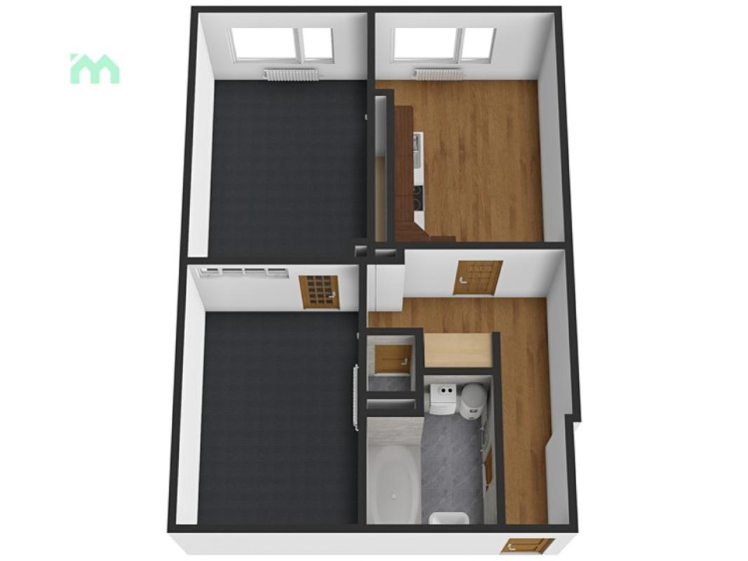 Pronájem bytu 2+1 60 m² — fotografie 2